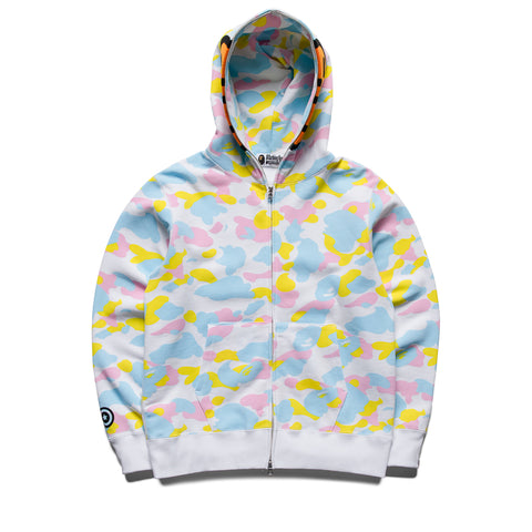 A Bathing Ape Multi Camo Baby Milo Full Zip Hoodie - White