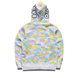 A Bathing Ape Multi Camo Baby Milo Full Zip Hoodie - White