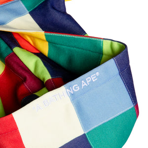 A Bathing Ape Multi Color Patchwork Pullover Hoodie - Multi