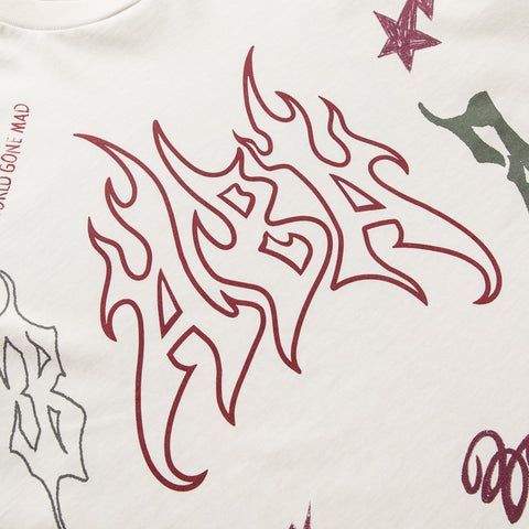 A Bathing Ape Overall Print Tee - Ivory