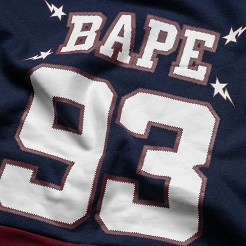 A Bathing Ape Bape Pullover Hoodie - Navy