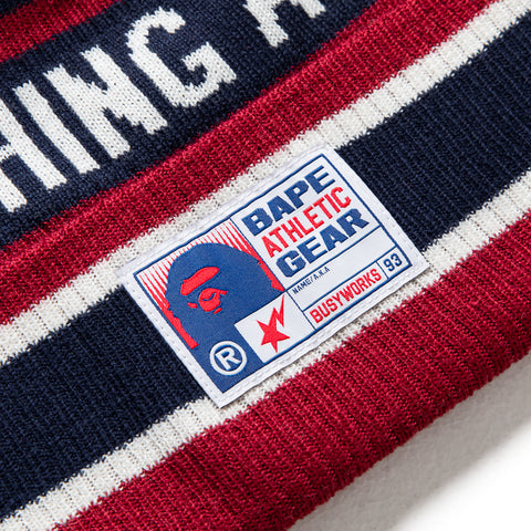 A Bathing Ape Pom Pom Beanie - Navy