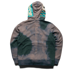A Bathing Ape Hand Dye Shark Full Zip Hoodie - Green