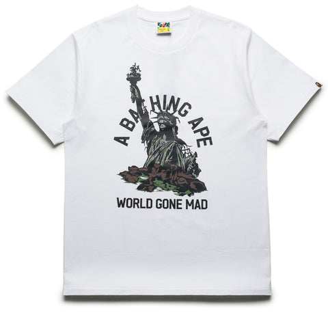 A Bathing Ape Statue Of Liberty Tee - White