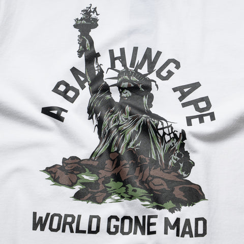 A Bathing Ape Statue Of Liberty Tee - White