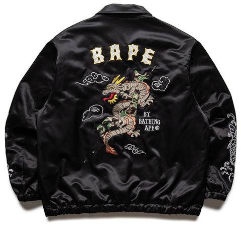 Jacket Bathing Ape Black Graphic Down Jacket By AAPE By A Bathing