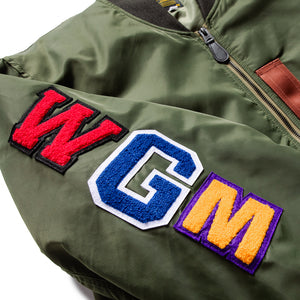 A Bathing Ape Shark MA-1 Bomber Jacket - Olive Drab