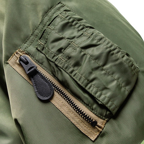 A Bathing Ape Shark MA-1 Bomber Jacket - Olive Drab