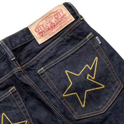 A Bathing Ape Sta 13 Oz Denim Pants - Indigo