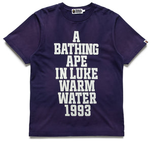 A Bathing Ape Vintage Effect Tee - Navy
