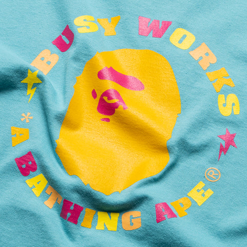 A Bathing Ape Colors Busy Works Sta Tee - Blue