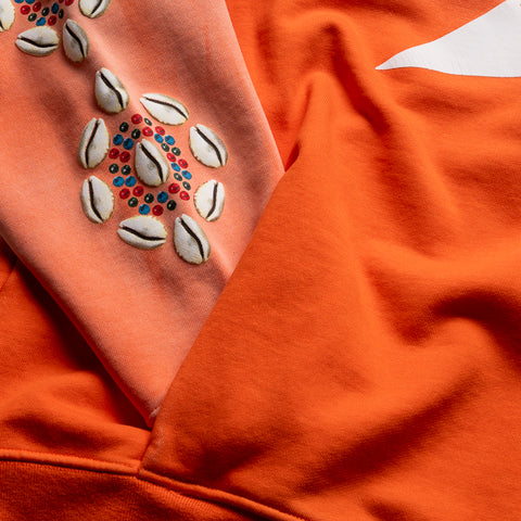 Barriers Worldwide Cowrie Shell Hoodie - Orange