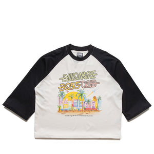 Billionaire Boys Club Miami Knit Baseball Tee - Whisper White
