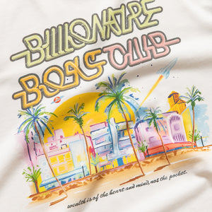 Billionaire Boys Club Miami Knit Baseball Tee - Whisper White