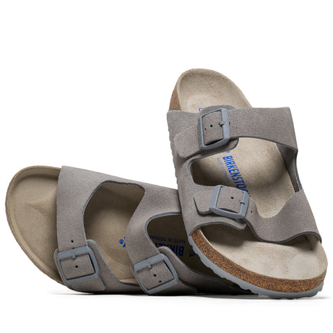 Birkenstock Arizona Soft Footbed Suede - Stone Coin