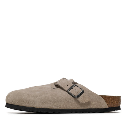 Women's Birkenstock Boston Soft Footbed Suede - Oyster Tonal