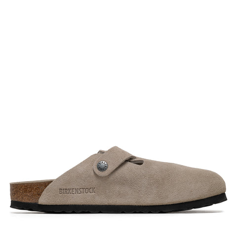 Women's Birkenstock Boston Soft Footbed Suede - Oyster Tonal