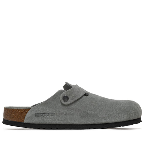 Birkenstock Boston Soft Footbed Suede - Pure Sage
