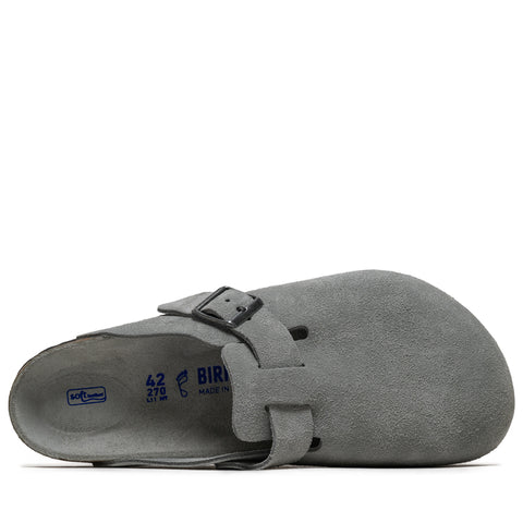 Birkenstock Boston Soft Footbed Suede - Pure Sage