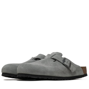 Birkenstock Boston Soft Footbed Suede - Pure Sage