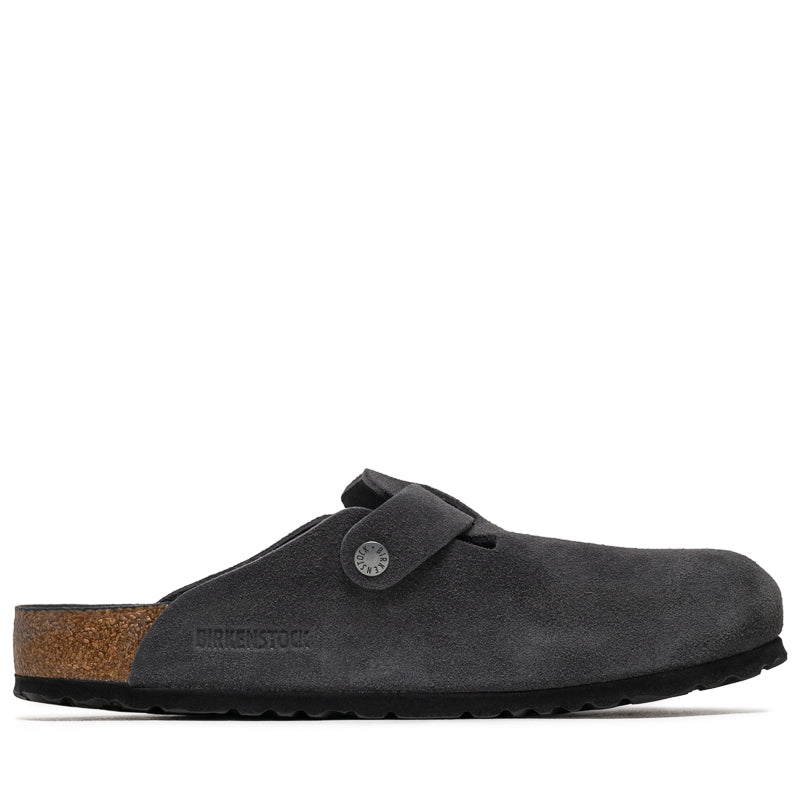 Birkenstock Boston Soft Footbed Suede - Charcoal – Sneaker Politics