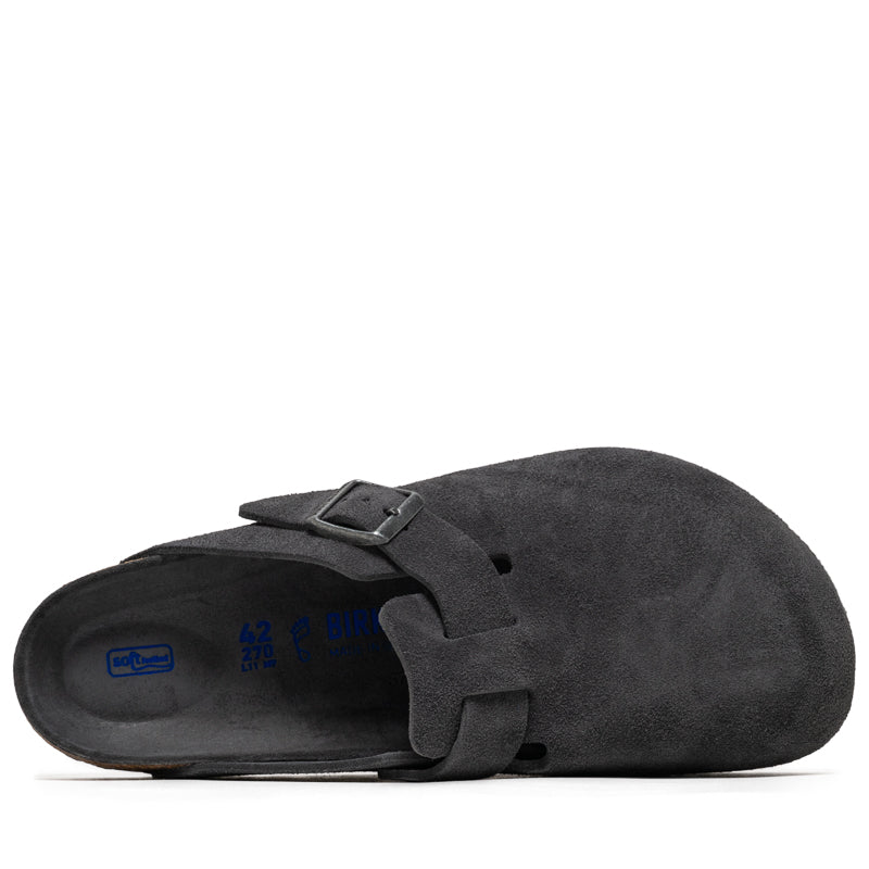 Birkenstock Boston Soft Footbed Suede - Charcoal – Sneaker Politics