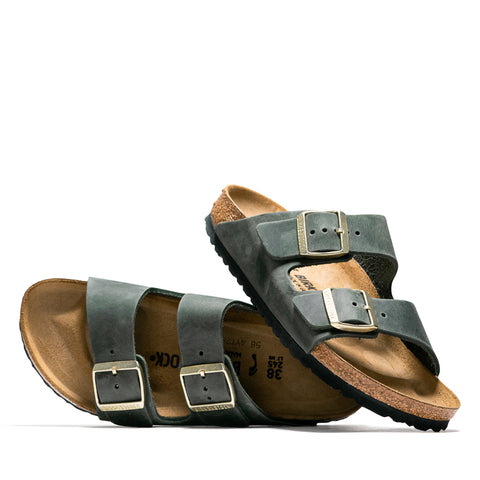 Women's Birkenstock Arizona Oiled Leather - Thyme