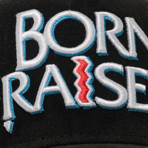Born x Raised Crooked Strapback - Vintage Black
