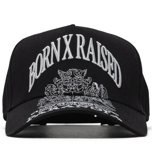 Born x Raised Paranoia Crest Snapback - Black