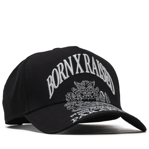 Born x Raised Paranoia Crest Snapback - Black
