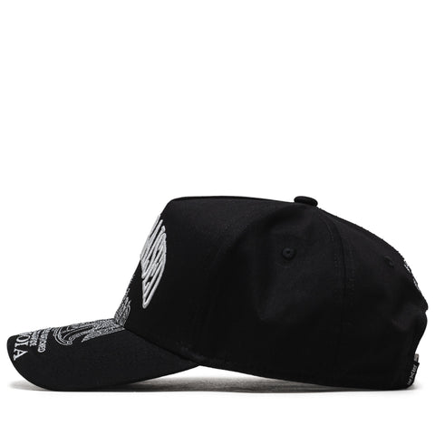 Born x Raised Paranoia Crest Snapback - Black