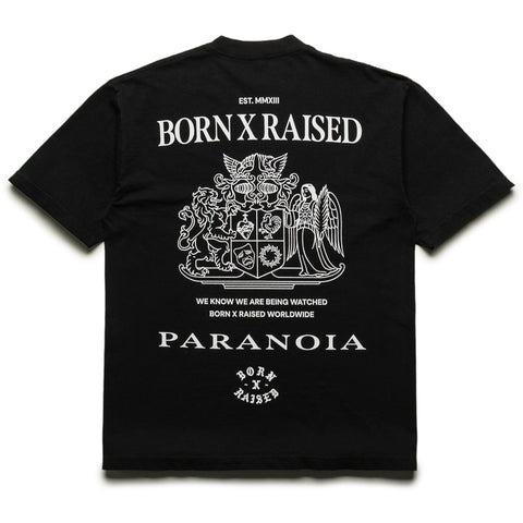 Born x Raised Paranoia Crest Tee - Black