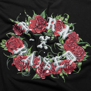 Born x Raised Roses Rocker Tee - Black