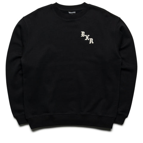 Born x Raised The Town Felt Letter Crewneck - Black