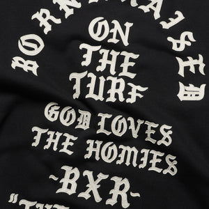 Born x Raised The Town Felt Letter Crewneck - Black
