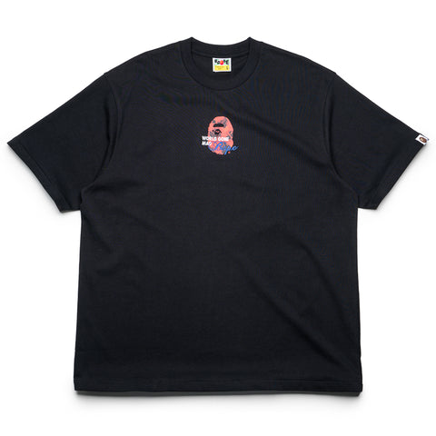A Bathing Ape Floral Camo Tape Tee - Black