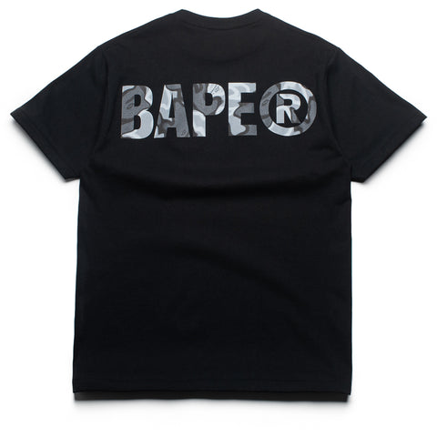 A Bathing Ape Liquid Camo Ape Face Tee - Black