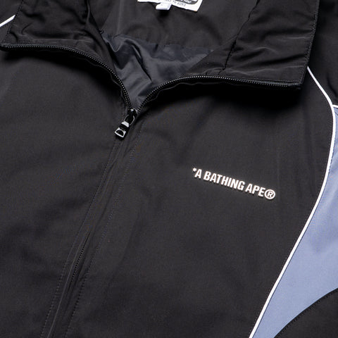A Bathing Ape Logo Nylon Track Jacket - Black