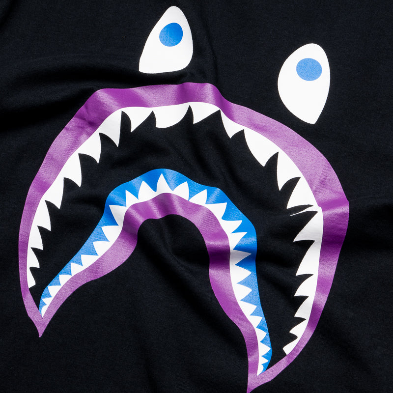 Bape Black Colors Shark Ponr T Shirt