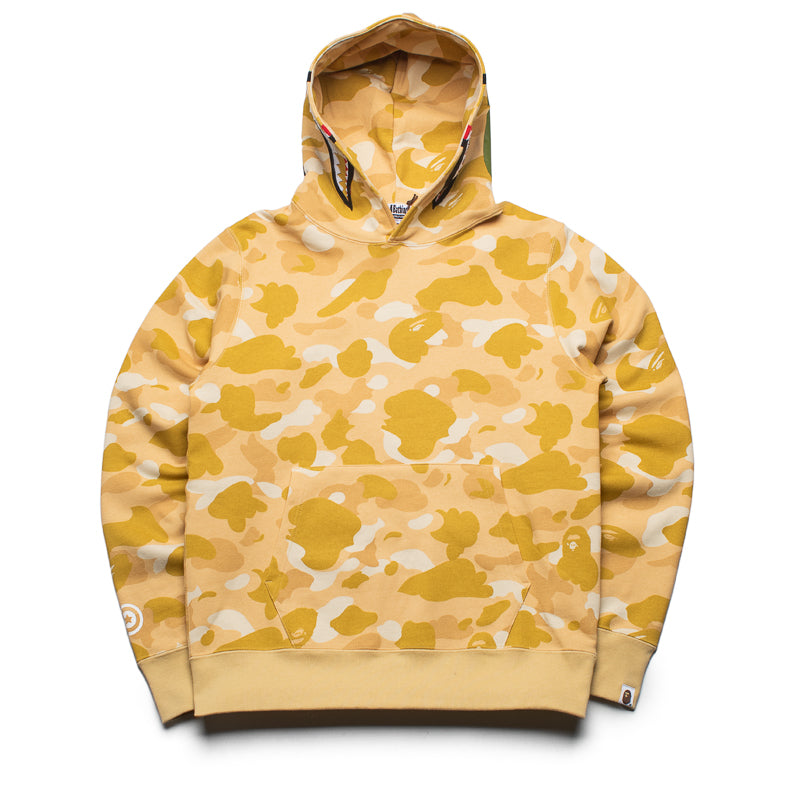 A Bathing Ape Color Camo Shark Pullover Hoodie Shirt Yellow Size XL by Sneaker Politics