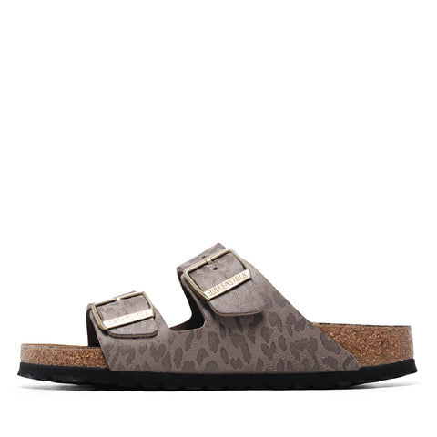 Women's Birkenstock Arizona Synthetic - Leopard Gray Taupe