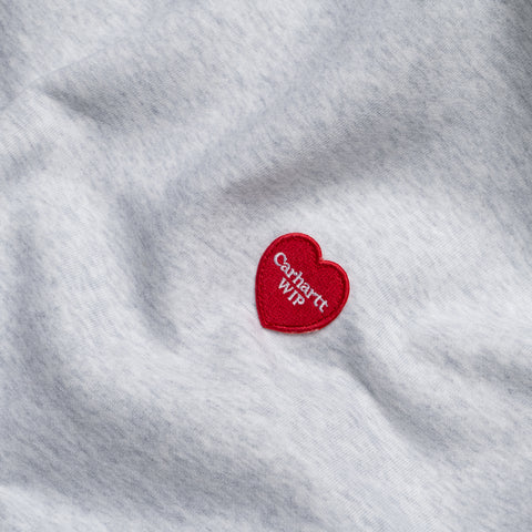 Carhartt WIP Heart Patch Sweatshirt - Ash Heather