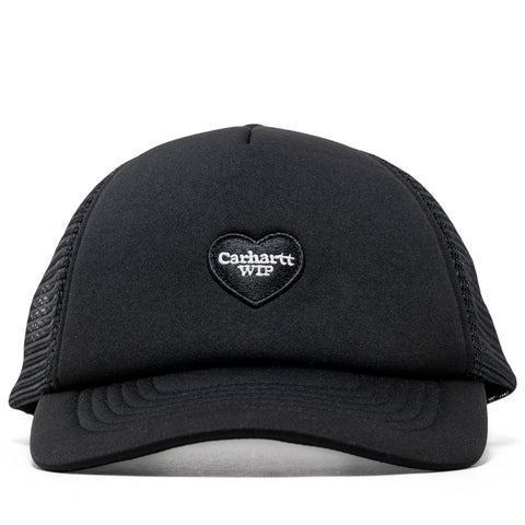 Carhartt WIP Heart Patch Trucker Hat - Black