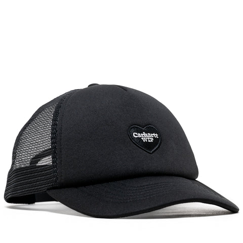 Carhartt WIP Heart Patch Trucker Hat - Black