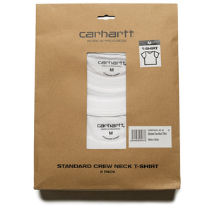 Carhartt WIP Standard Crew Neck Tee (2 Pack) - White/White