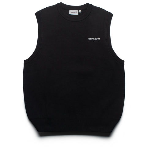 Carhartt WIP Script Vest Sweater - Black/White