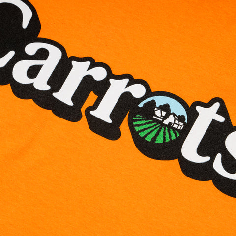 Carrots By Anwar Carrots Wordmark Farms Tee - Orange