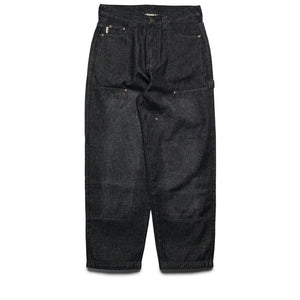 Criminal Damage Laser Print Logo Jeans - Washed Black