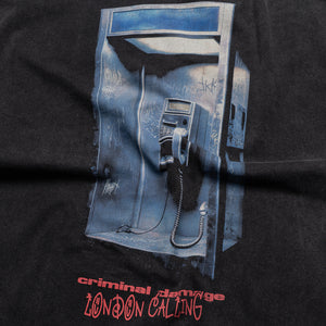 Criminal Damage London's Calling Tee - Washed Grey