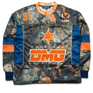 Criminal Damage Woodland Scene Sports Mesh Top - Green/Orange